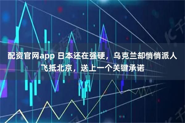 配资官网app 日本还在强硬，乌克兰却悄悄派人飞抵北京，送上一个关键承诺